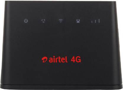 Airtel B310 4G ALL SIM SUPPORT HOTSPOT WIFI 4G Router 2.4 GHz 150 Mbps Wifi Speed Single Band Internal Antenna MiFi (Sim Based)