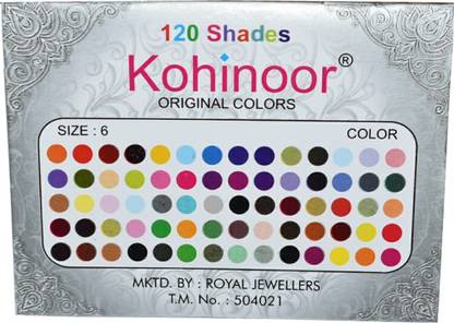 Kohinoor Multi Round Bindi For Women Women Multicolor Bindis