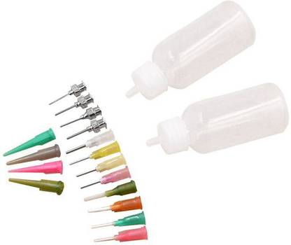 DALUCI 16pc/Set Henna Kit Applicator Nozzles Bottles Paste Tattoo Body Art Drawing Tool 0 ml Bottle