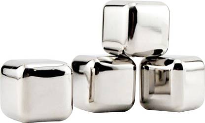 JustChhapo Imported Stainless Steel Ice cubes (Pack of 2) Steel Steel Ice Cube Tray