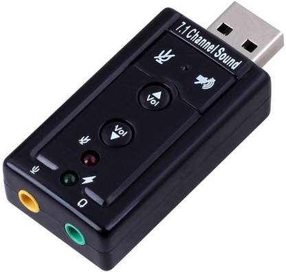 Tablor 7.1 Channels USB Audio External Sound Card Adapter For PC Laptop USB Internal Sound Card