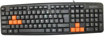 Punta KB 32 Wired Wired USB Standard Multi-device Keyboard Compatible with Desktop, Laptop, Mac
