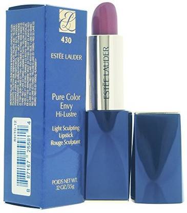 ESTEE LAUDER Pure Color Envy Hi-Luster Light Sculpting Lipstick, No. 430 Sly Ingenue, 0.12 Ounce