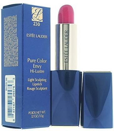 ESTEE LAUDER Pure Color Envy Hi-Luster Light Sculpting Lipstick, No. 230 Pretty Shocking, 0.12 Ounce