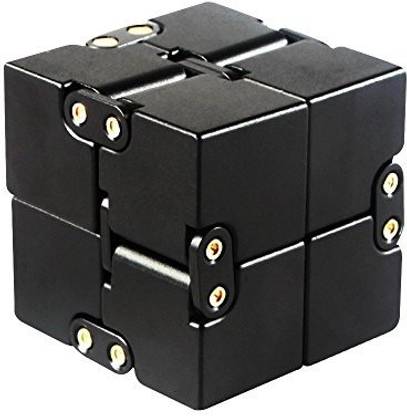 Generic HBTOY Infinity Cube, Aluminium Alloy Fidget Cube Anti-Stress and Anxiety Relief, Killing Time Toys Great for Travel, Home, Office, School
