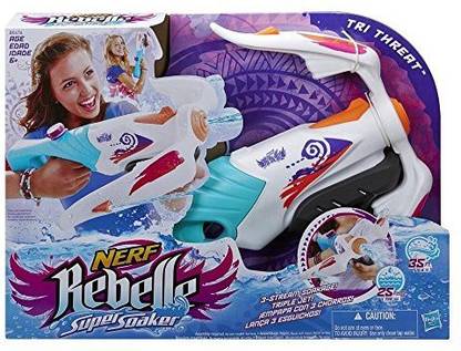 Hasbro Nerf Rebelle Super Soaker Tri-Threat Blaster