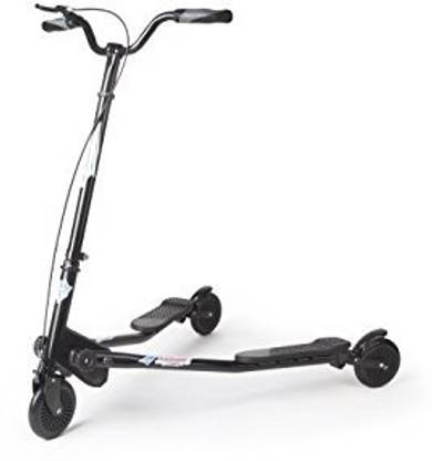 Generic AODI 3 Wheels Scooter Swing Motion Speeder Foldable Kickboard Air Push Slider Wiggle Black for Over 7 Year Older - Multiple Colors