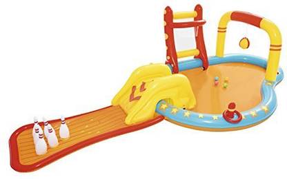 Bestway Inflatable Kids Water Play Center - Lil' Champ Paddling Pool with Multiple Activities