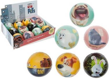 TOYLAND the Secret Life of Pets Foam Ball - Pack 6�