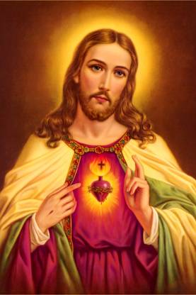 God Jesus Posters | Motivational Quotes Decorative Jesus Poster, Wall Sticker Poster Like Wallpaper, Jesus Wallpaper Paper Print