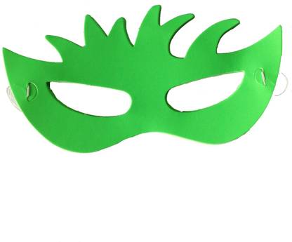 FUNCART Green Color Paper Party Eye Mask (6pcs/pack)