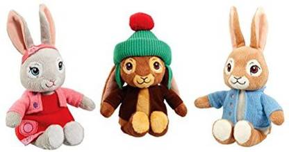 Beatrix Potter Peter Rabbit Tv Collection Peter, Benjamin & Lily 18Cm Plush Soft Toy Complete Set  - 11.81 inch