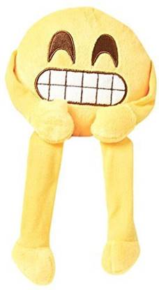 Generic Love Bomb Cushions Limited Cheesy Grin Emoji Shelf Buddy - Super Soft, Cuddly Known As Grining Face. This Is A Large Or Emoticon From  - 9.06 inch