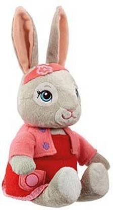 Peter Rabbit Talking Plush Soft Toy Rabbits' Friend Lily Bobtail In Platform Box  - 9.45 inch
