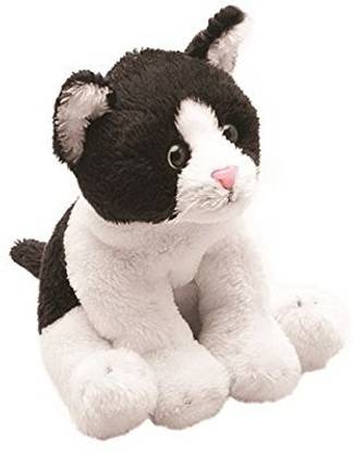 Generic Suki Yomiko Classics Cat Sitting Plush Toy Black/White, 7 Cm  - 5.12 inch