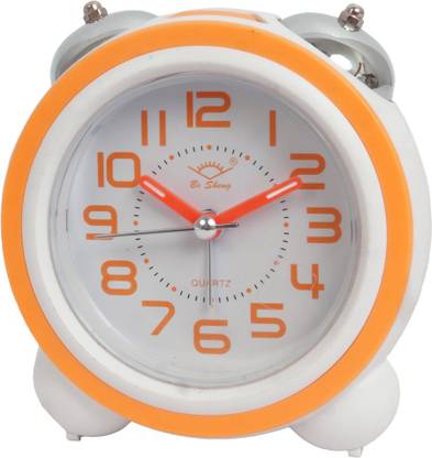ME Decor Analog yellow color Alarm table Clock Loud sound Alarm Clock