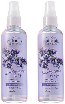Avon Anew Naturals 3-in-1 Lavender Spray (set of 2 of 150 ml each) Men & Women