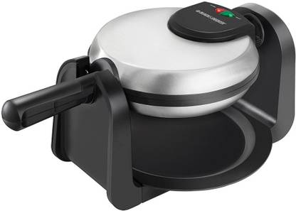 Black & Decker Flip Waffle Maker, Silver, WM1404S Waffle Maker