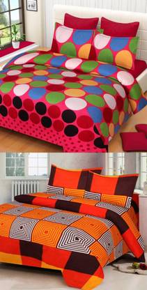 Modern Home 180 TC Polycotton Double Floral Flat Bedsheet