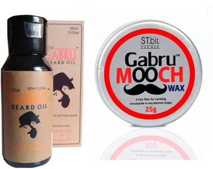 ST.bir Gabru Beard Oi Mooch Wax & Mooch Wax Combo