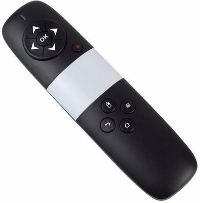 microware 3 IN 1 WS-505 2.4G Wireless Keyboard Air Mouse With Laser Pointer Pen For Laptop PC Smart TV Tablet Bluetooth Handheld Gaming Keyboard Compatible with Desktop, Laptop, Mac