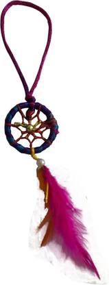 Ryme Multicolor 1 inch Mini Dream Catcher for Bedroom, Car & Wall Hanging - Small Cotton Dream Catcher