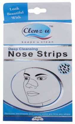 CLENZ U deep cleansing nose strips 6s
