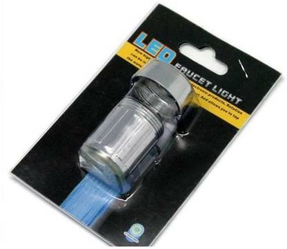 Singtronics Blue color LED Tap Light Water Glow Shower for Bathroom Kitchen Nozzle Cock Faucet