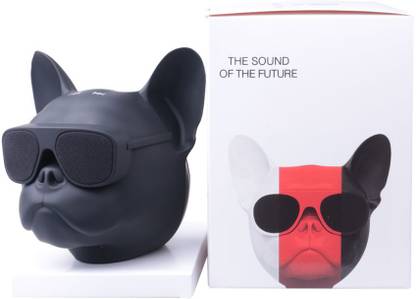 Elistooop Bluetooth Speaker Dog Head Stereo Bass Portable Wireless Speaker Bluetooth 4.1 Outdoor 10 W Bluetooth Speaker