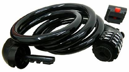 FASTPED Bike Lock Cable, 4-Feet Bike Cable With Complimentary Mounting Bracket, 4 Feet X 1/2 Inch Bike Lock Cable, 4-Feet Bike Cable With Complimentary Mounting Bracket, 4 Feet X 1/2 Inch Combination Lock