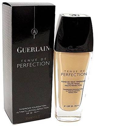 GUERLAIN Tenue De Perfection Timeproof Foundation Spf 20 For Women, 02 Beige Clair, 1 Ounce Foundation