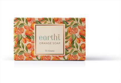 Earthi Orange Soap, Men and Women, All Skin Types, Handmade, Herbal