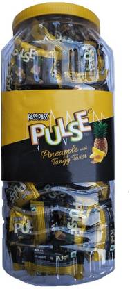 Pulse PASSPASS PINEAPPLE WITH TANGY TWIST SPICE, PINEAPPLE Candy