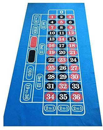 Generic misc Massive 6 Ft Bright Blue Roulette Felt / Layout Baize
