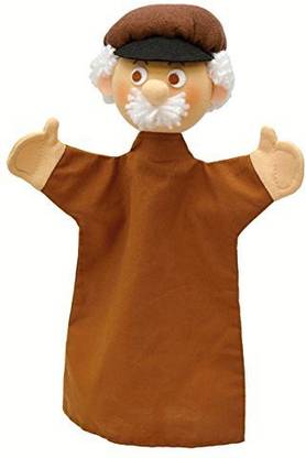 Generic ABA 31 Cm Old Man Hand Puppet (Multi-Colour) Hand Puppets