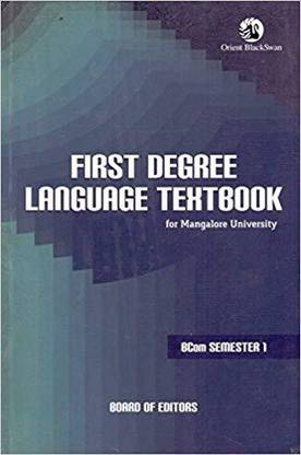 First Degree Language Textbook for Mangalore Univ. BCom 1st Sem.