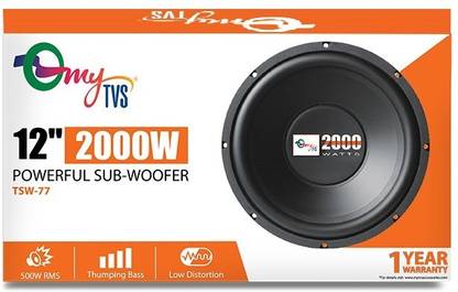 MYTVS TSW-77 12 inch 2000W Powerful Car Subwoofer