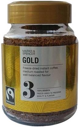 Mark & Spencer Gold Freeze-Dried Instant Coffee, Medium Strength No.3 - 100g Instant Coffee