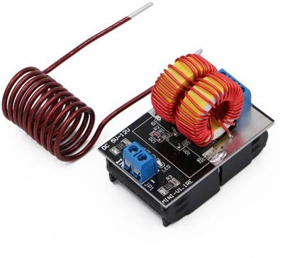 Robodo 5v-12v ZVS induction low voltage heating power supply module board + coil Power Supply Electronic Hobby Kit