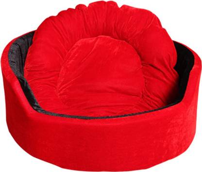 Hiputee Red-Black_VELVET_11561_Small S Pet Bed