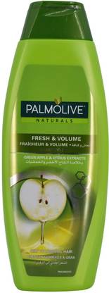 PALMOLIVE Naturals Fresh & Volume 2in1 Shampoo, Green Apple & Citrus Extracts - 380ml