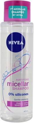 NIVEA Fortifying Micellar Shampoo, Fragile Hair & Sensitive Scalp - 400ml
