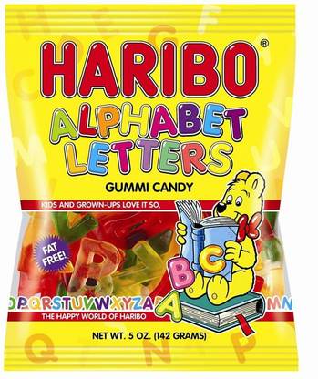 Haribo Alphabet Letters Gummi Candy - 142g (5oz)