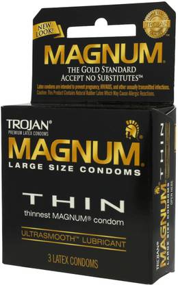 Trojan Magnum Thin 3 Pack Condoms Condom