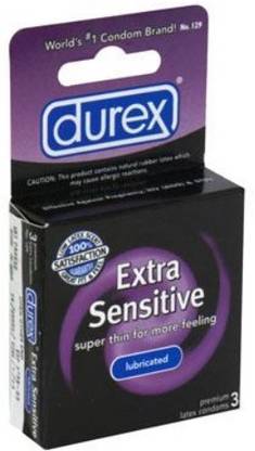 DUREX EXTRA SENSITIVE LUBRICATED 3PK Condom