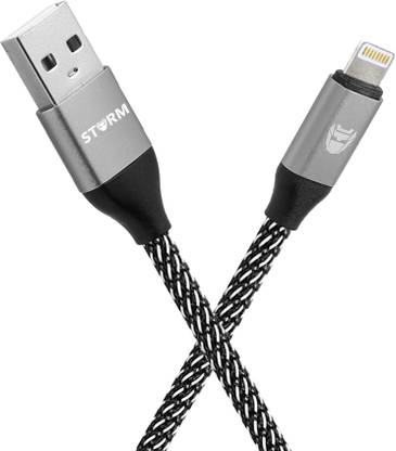 Storm Lightning Cable 2 m Force Apple MFi Certified 6ft Long Nylon Braided Original Tough