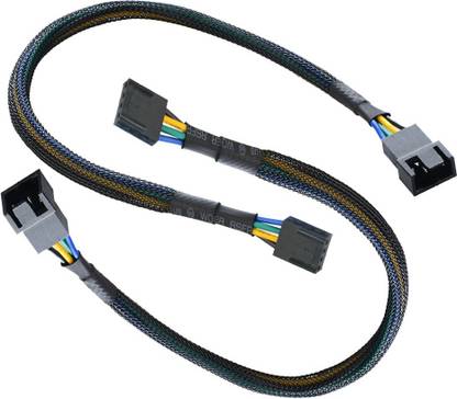 ACUTAS Power Cord 0.3 m 4 Pin PWM Connector Computer Case Fan Extension Power Cable for CPU for Computer Case Fan