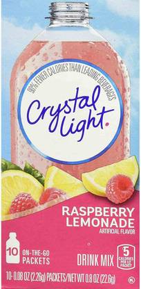Crystal Light Drink Mix, Raspberry Lemonade, 6 Pitcher Packs Energy Drink