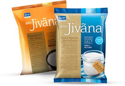 Jivana Sugar and salt combo 2 kg Combo