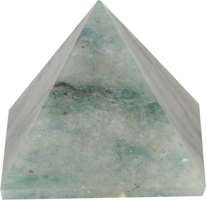 Aatm Reiki Energized Chakra Healing Green Aventurine(1inch)Gemstone Pyramid Decorative Showpiece  -  2.5 cm